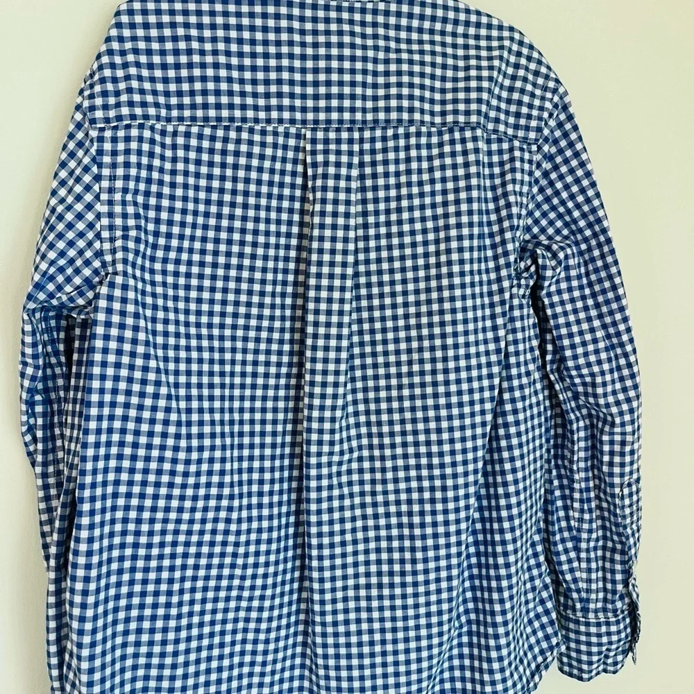Ralph Lauren Blue and Green Gingham Button Down Shirt